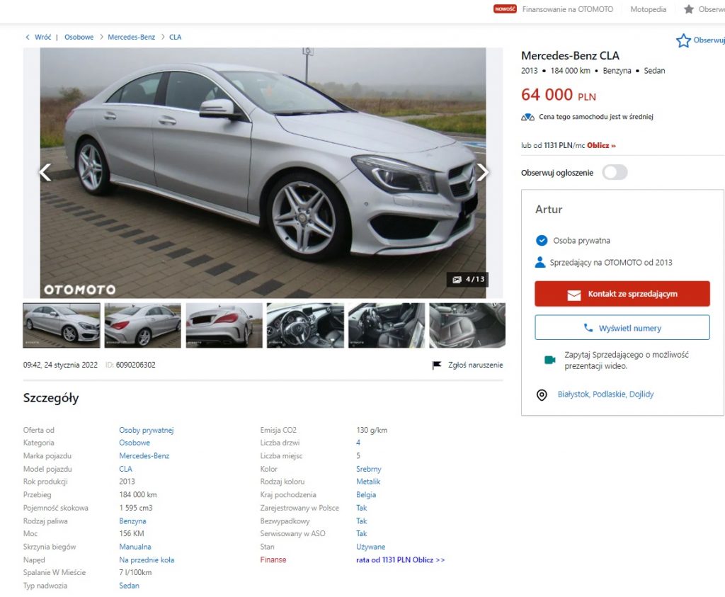 Polonya Araba Fiyatları Mercedes